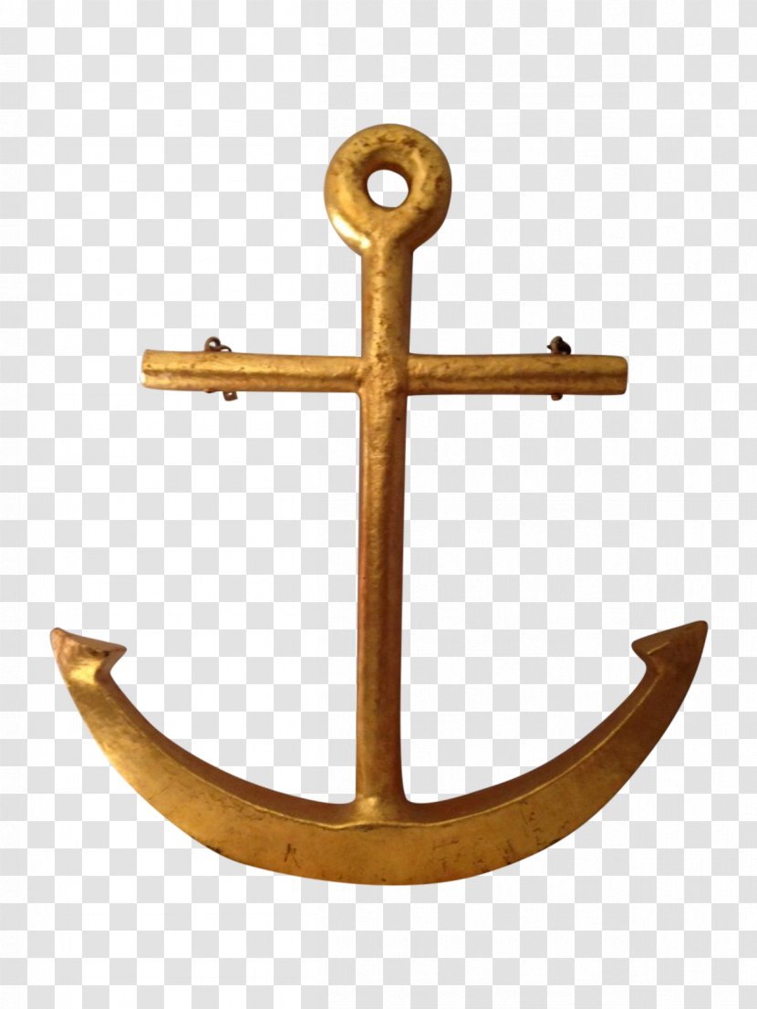 Anchor Gold Seamanship Metal Art Transparent PNG