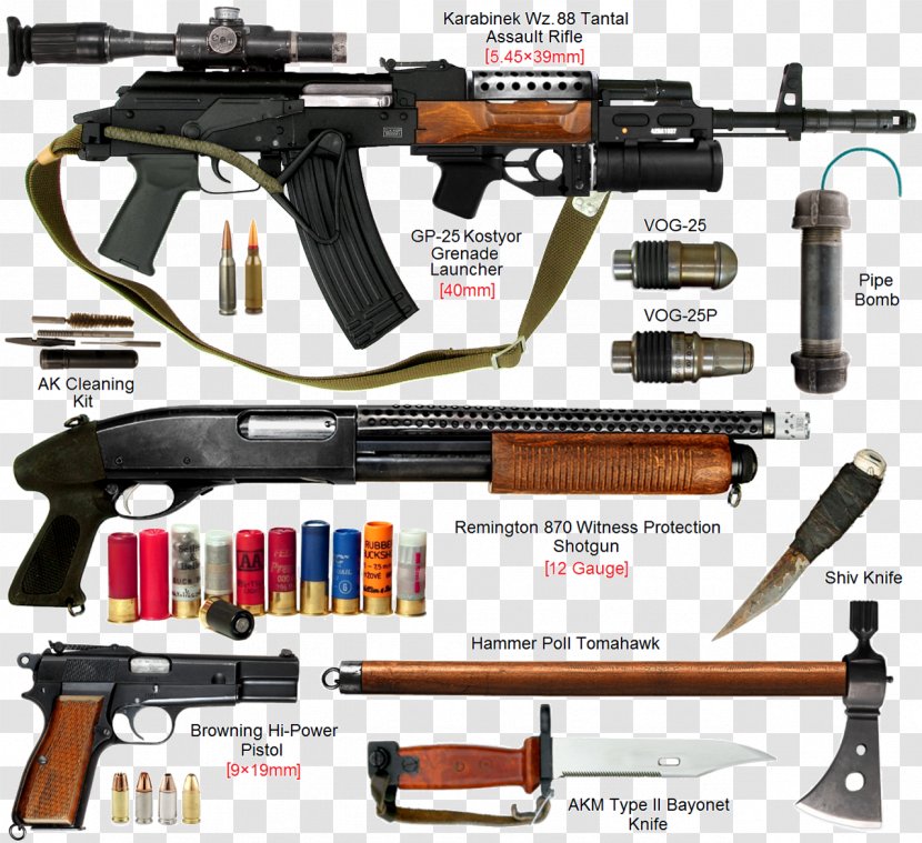 Weapon Gun Firearm FB Tantal Bayonet - Watercolor - Grenade Launcher Transparent PNG