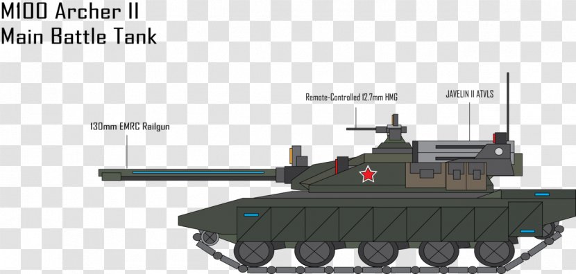 Churchill Tank Archer Main Battle Armour - Cartoon - Battlefield Transparent PNG