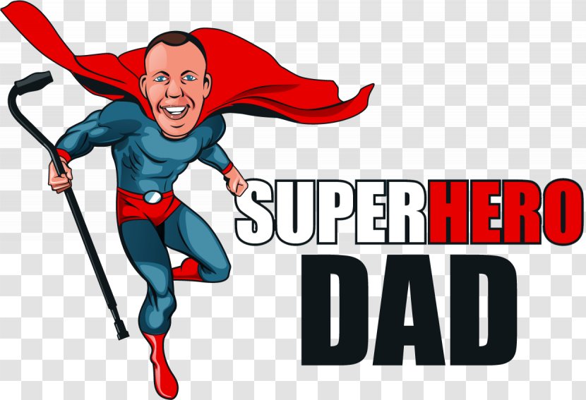 Superhero Superman Clip Art - Logo - Hero Dad Transparent PNG