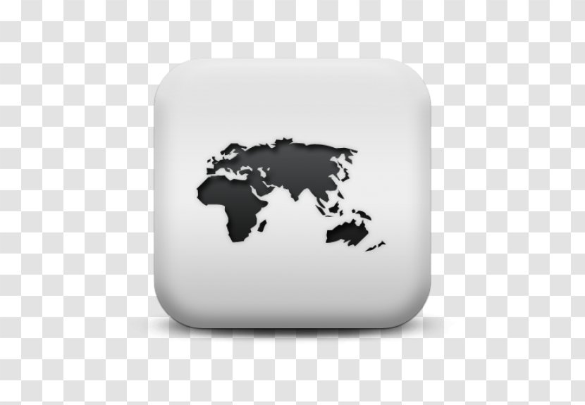 World Map Vector - Black And White Transparent PNG