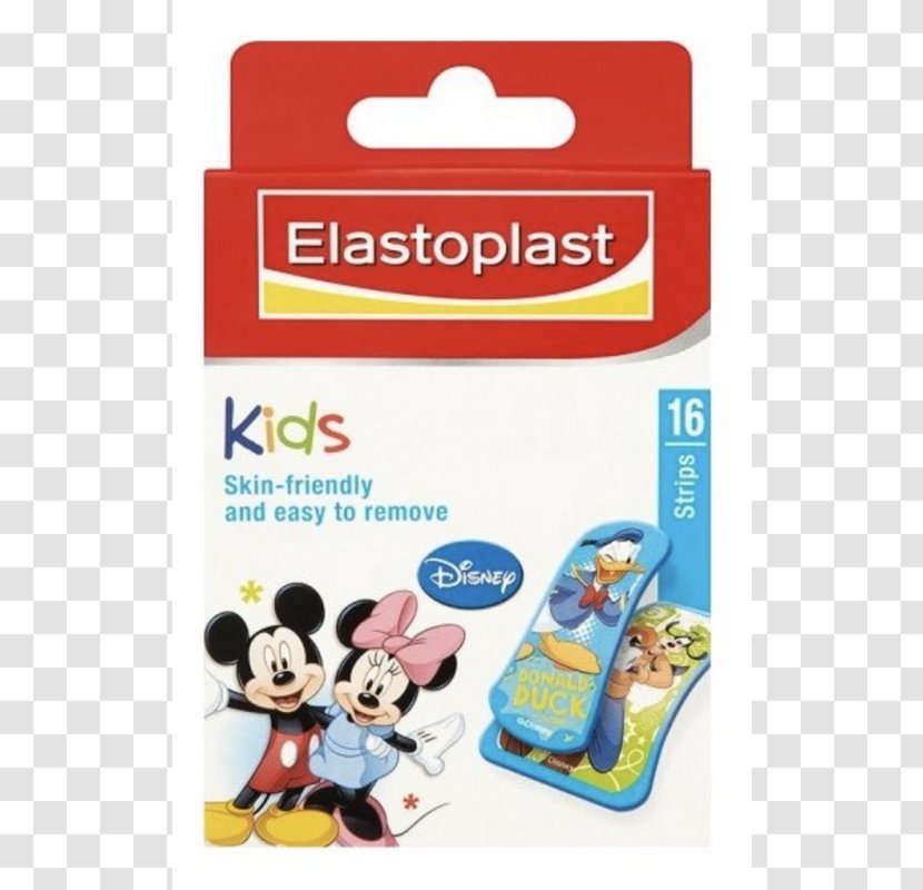 Mickey Mouse Elastoplast Adhesive Bandage Child The Walt Disney Company - Plaster Kids Transparent PNG