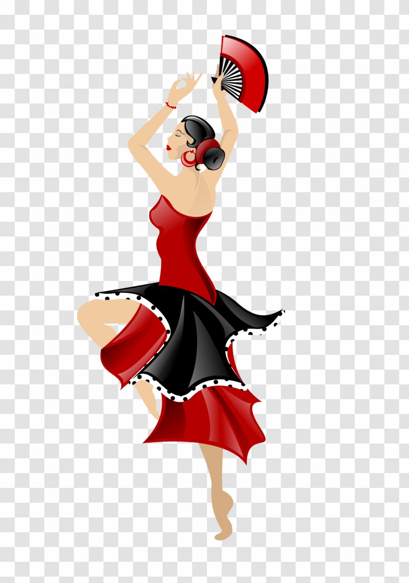 Flamenco Dance Drawing Clip Art - Frame - Dancers Transparent PNG