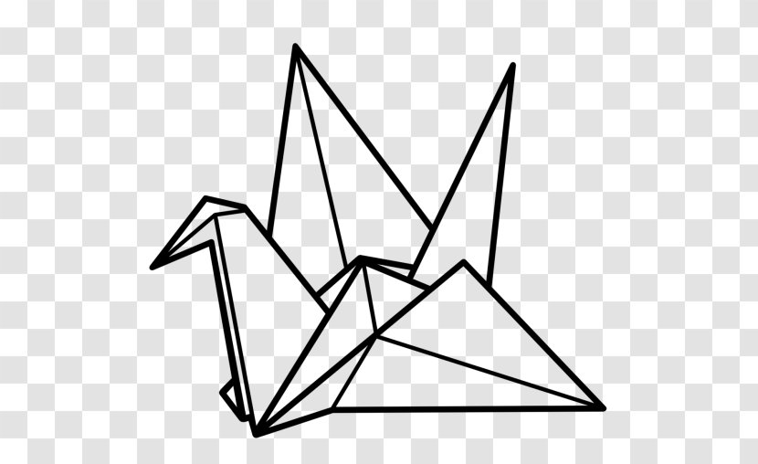Bird Line Drawing - Crane - Symmetry Blackandwhite Transparent PNG