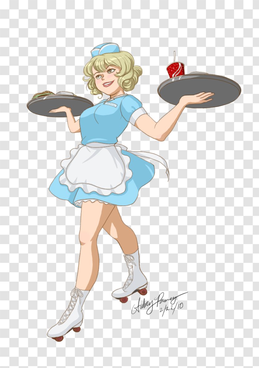 Carhop Drawing Clip Art - Watercolor - Worked As A Waiter Transparent PNG