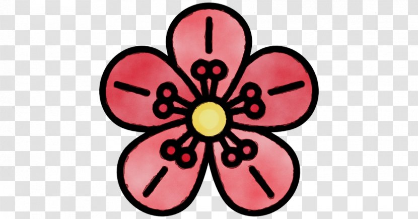 Pink Petal Clip Art Sticker Flower - Symbol Plant Transparent PNG