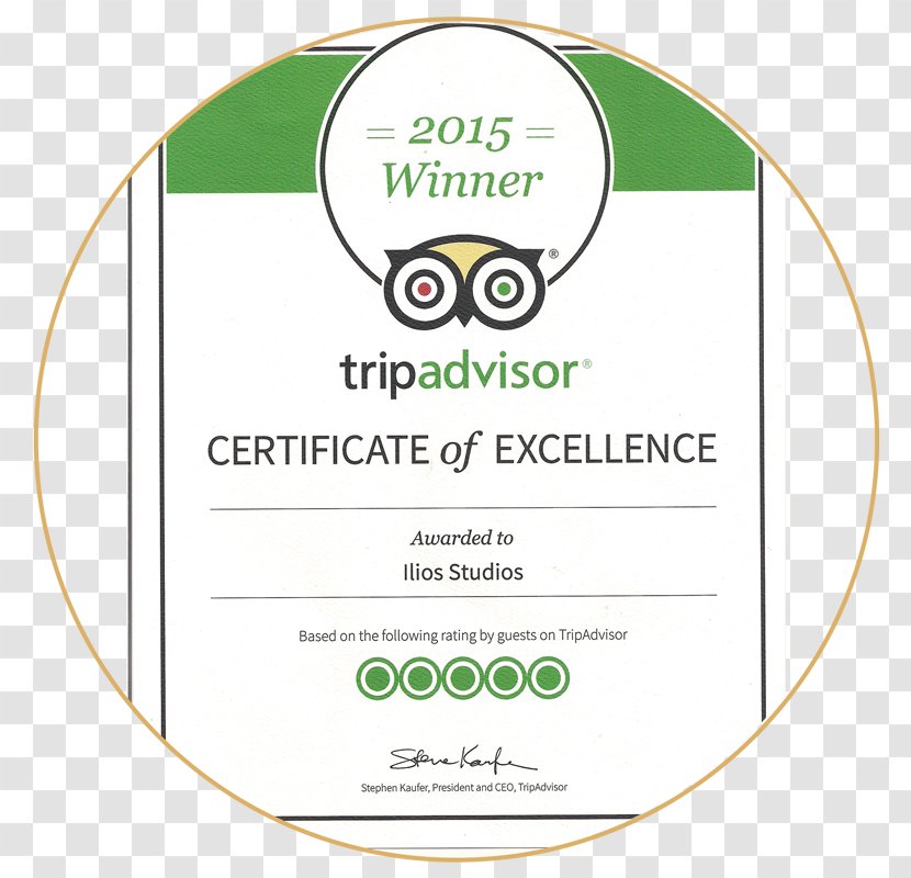 TripAdvisor MonarC Hotel **** Travel Restaurant - Award - Excellence Certificate Transparent PNG