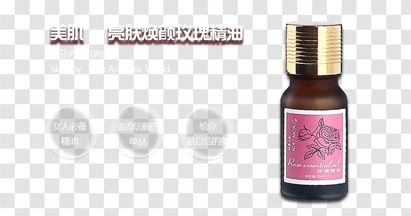 Rose Oil Essential - Liquid - Posters Transparent PNG