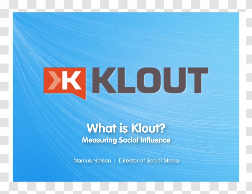Logo Brand Banner Klout - Blue Transparent PNG
