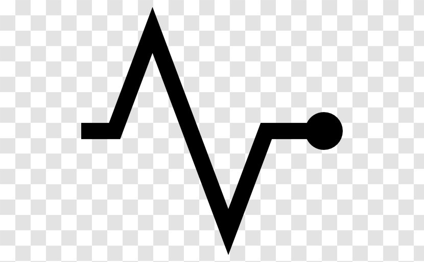 Pulse Line Heart Frequency - Black Transparent PNG