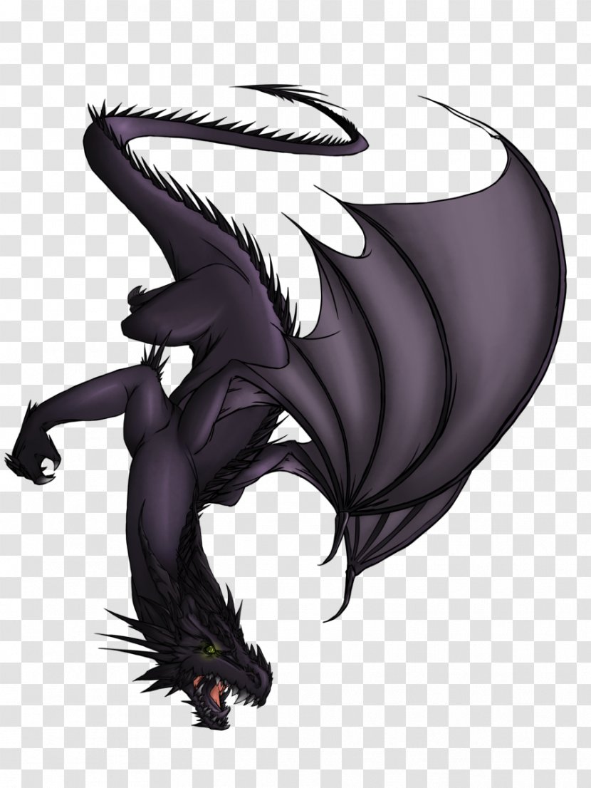 Dragon Image Illustration Purple - Tail - Black Transparent PNG