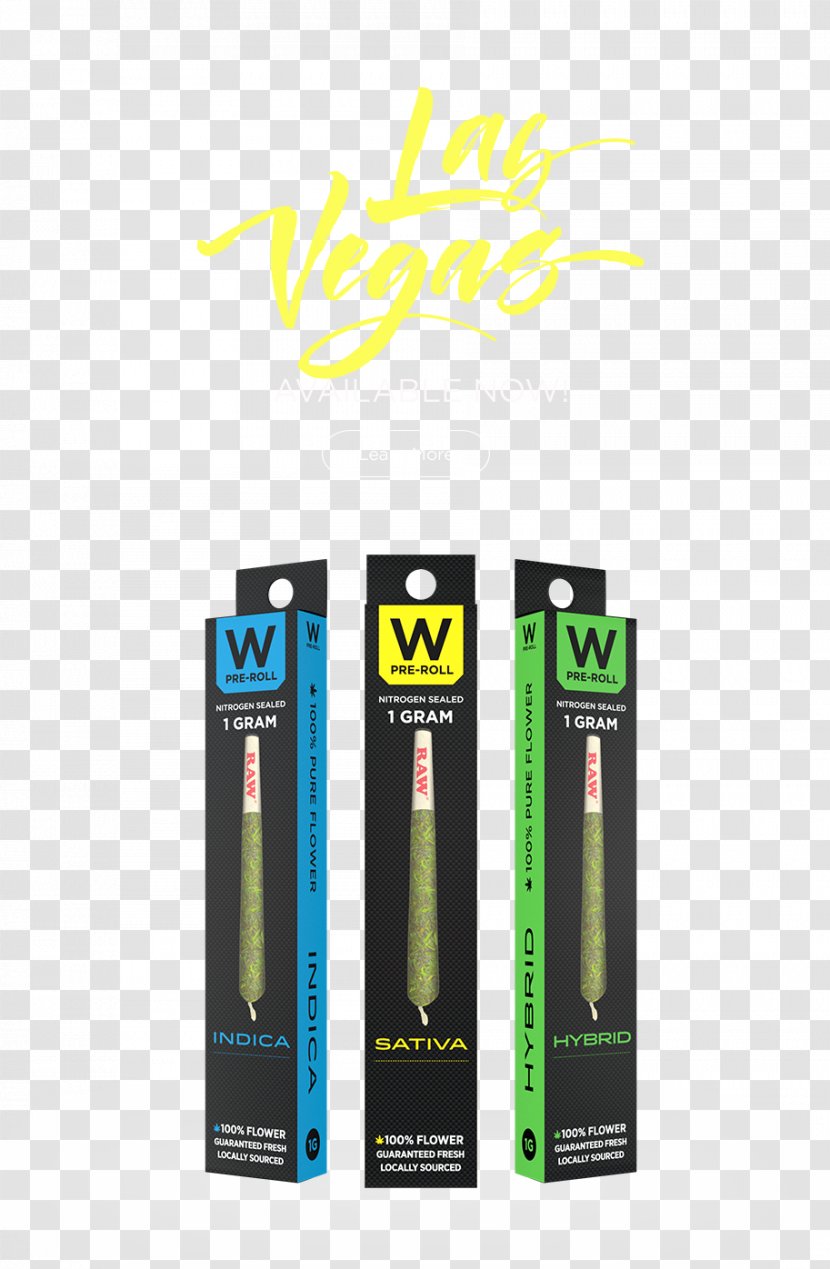 W Vapes Cannabis Cannabidiol Vaporizer Joint - Yellow Transparent PNG