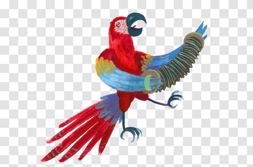 Scarlet Macaw Parrot Bird Lories And Lorikeets - Beak Transparent PNG