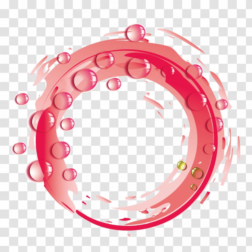 Red Ink - Stock Photography - Oval Transparent PNG