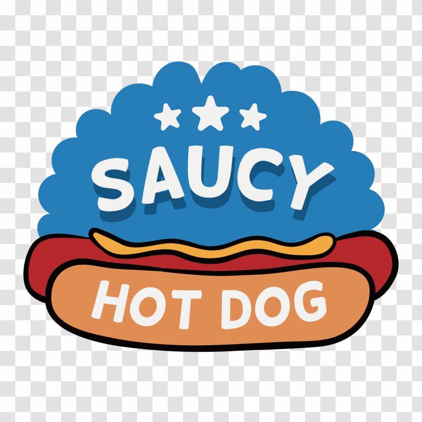 Hot Dog Sausage Fast Food - Cartoon - Vector Transparent PNG
