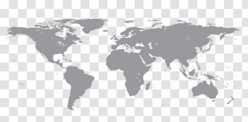 World Map Globe Vector - Monochrome Photography - Mapa Mundi Transparent PNG