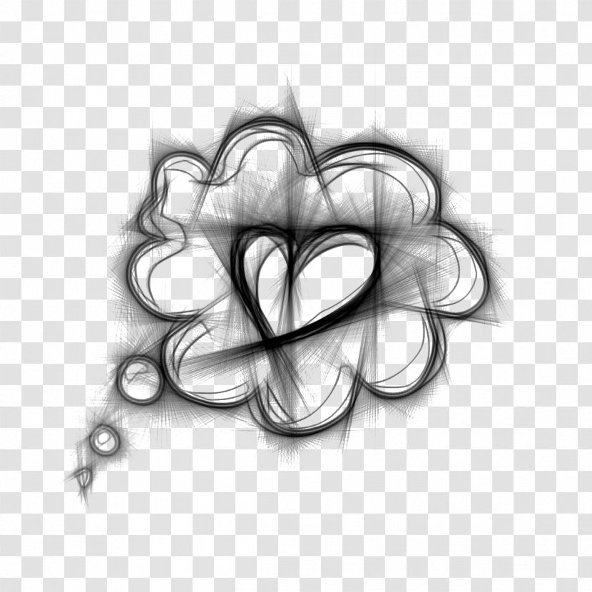 Love Drawing Pencil Thought - Thinking Transparent PNG