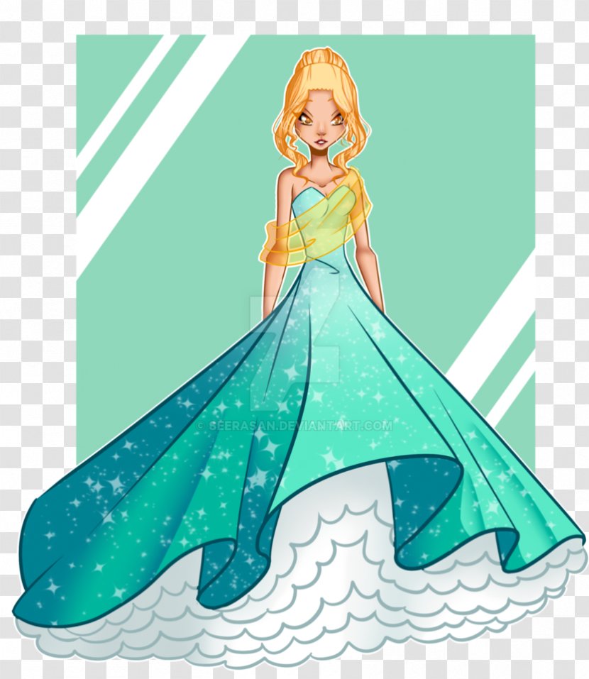 Daphne Bloom Drawing Ball Gown Dress - Fictional Character Transparent PNG