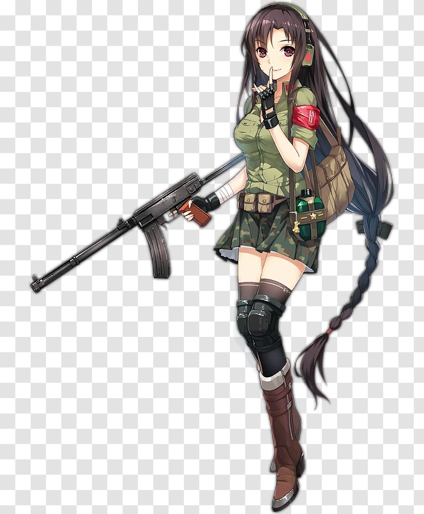 Girls' Frontline Type 64 Submachine Gun ArmaLite AR-15 Skill - Cartoon - Girls Ak-47 Transparent PNG