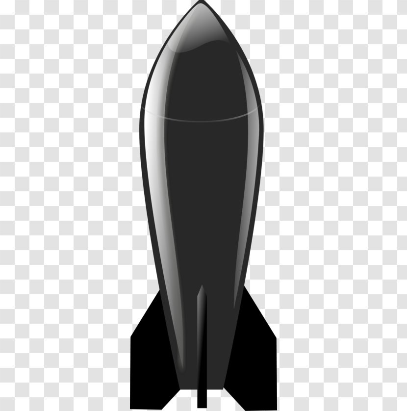 Bomb Nuclear Weapon Clip Art - Black And White - Missile Cliparts Transparent PNG