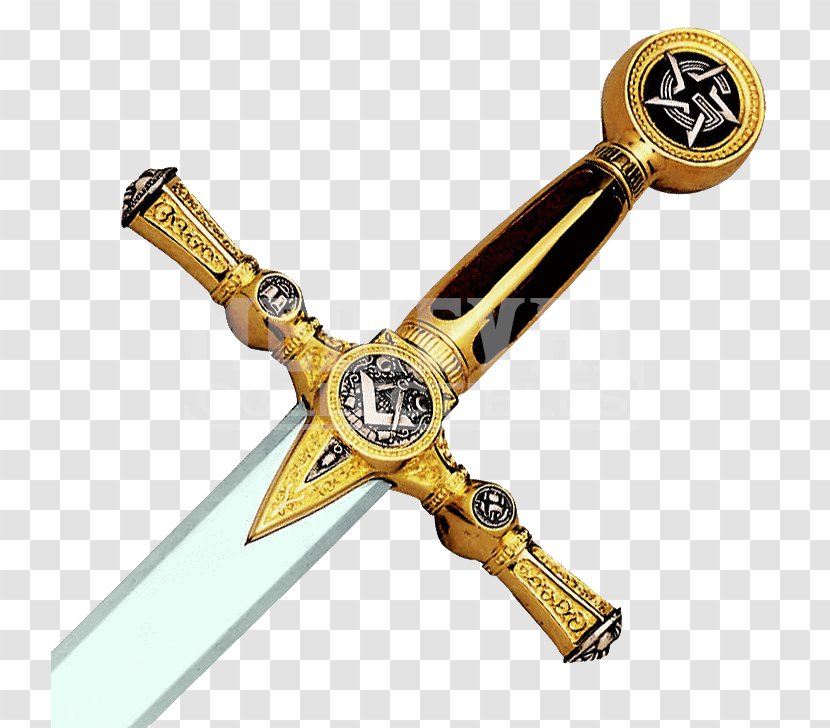 Freemasonry Sword Weapon Middle Ages Secret Society - History Transparent PNG