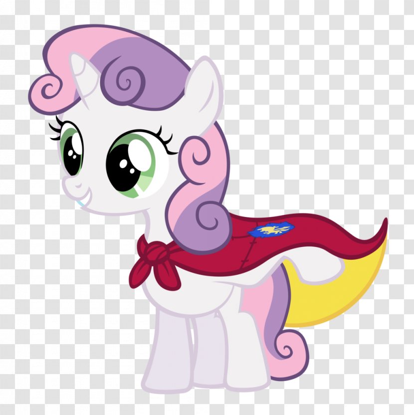 Pony Sweetie Belle Rarity Art - Tree - Superman Cloak Transparent PNG