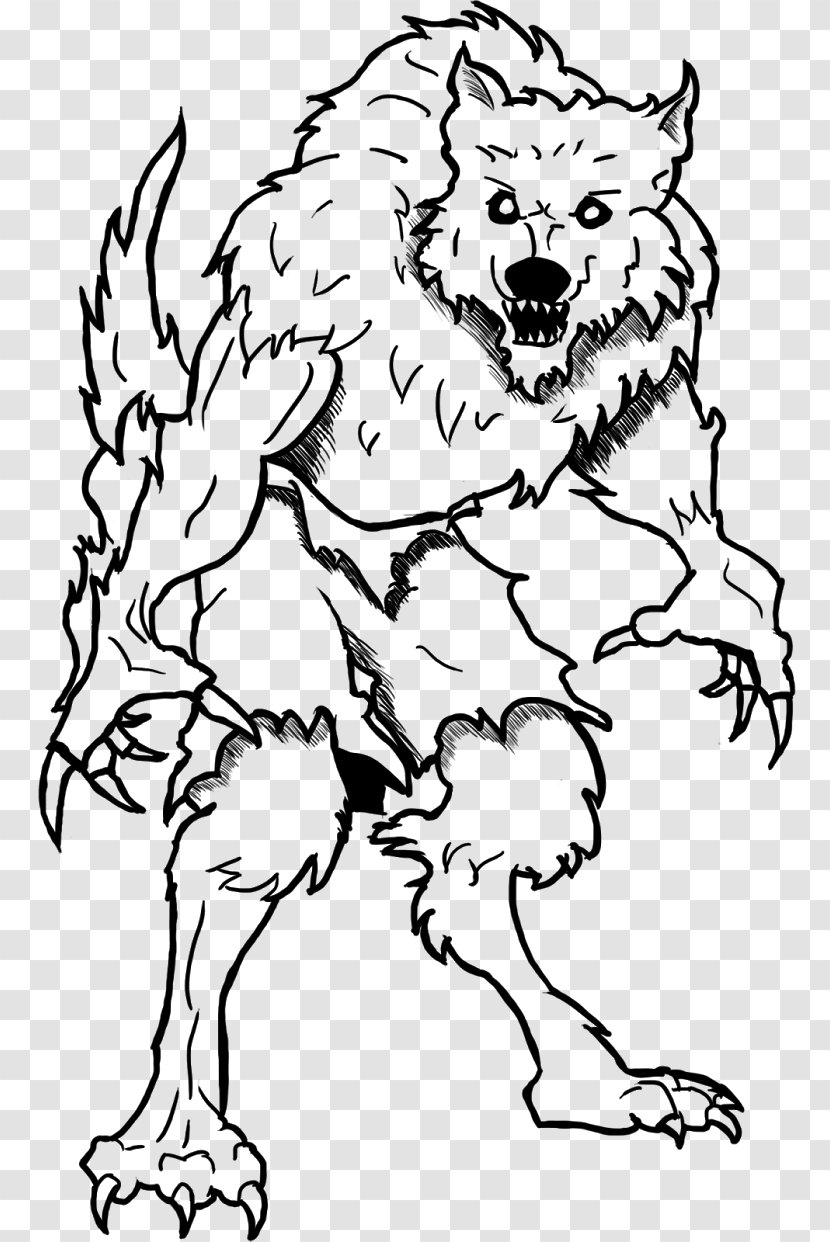 Coloring Book Child Halloween Werewolf Drawing - Kurt Angle Transparent PNG