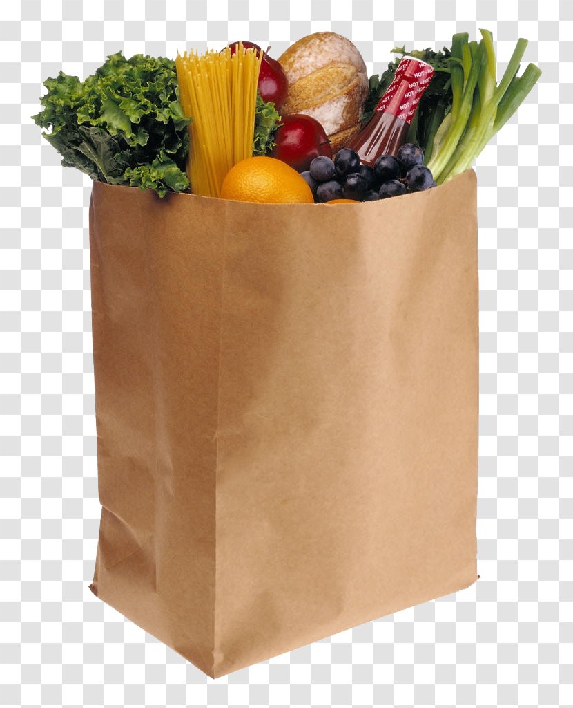 Paper Plastic Bag Shopping Bags & Trolleys Grocery Store - Reusable Transparent PNG