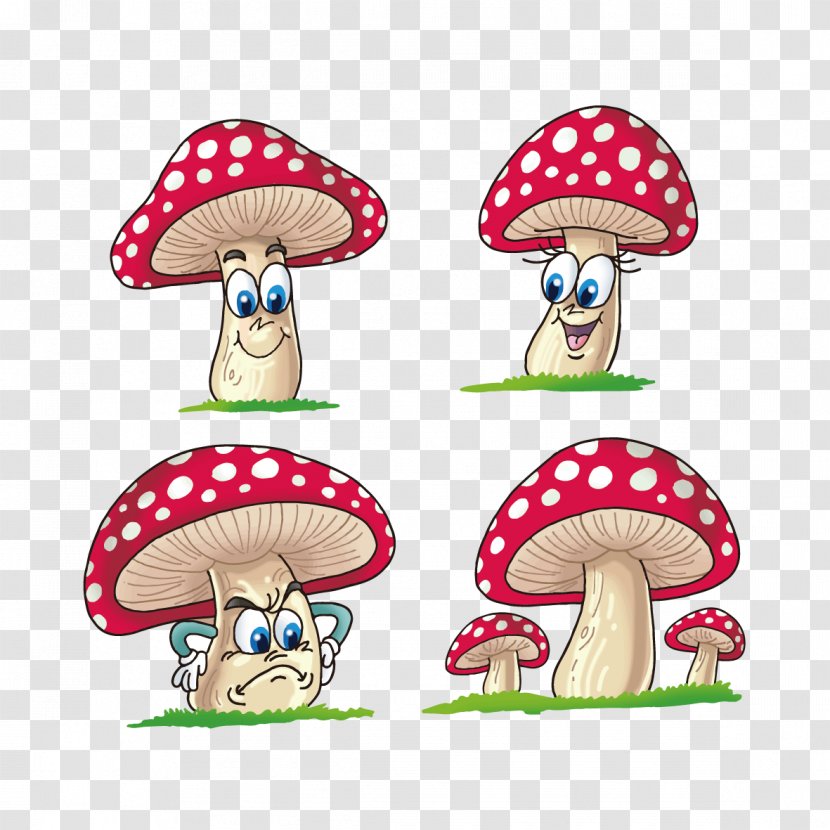 Mushroom Drawing Fungus - Common - Cartoon Mushrooms Transparent PNG