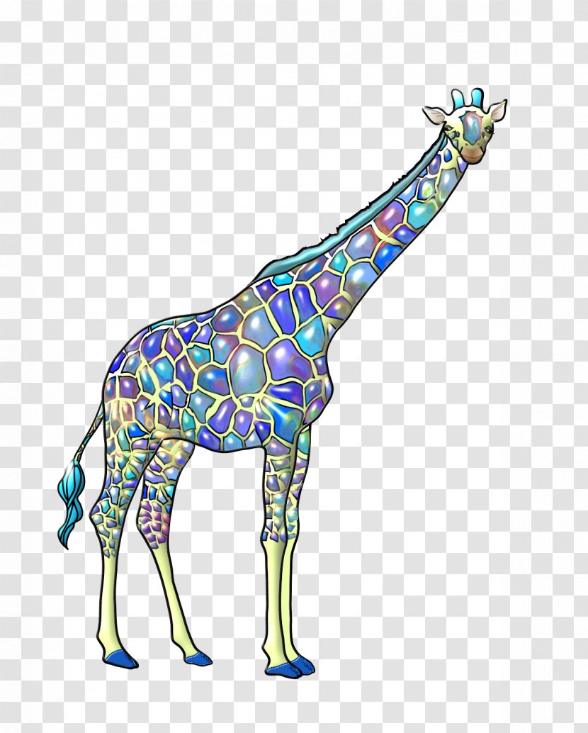 Giraffe Art Neck Wildlife Terrestrial Animal - Giraffidae - Jirafa Transparent PNG