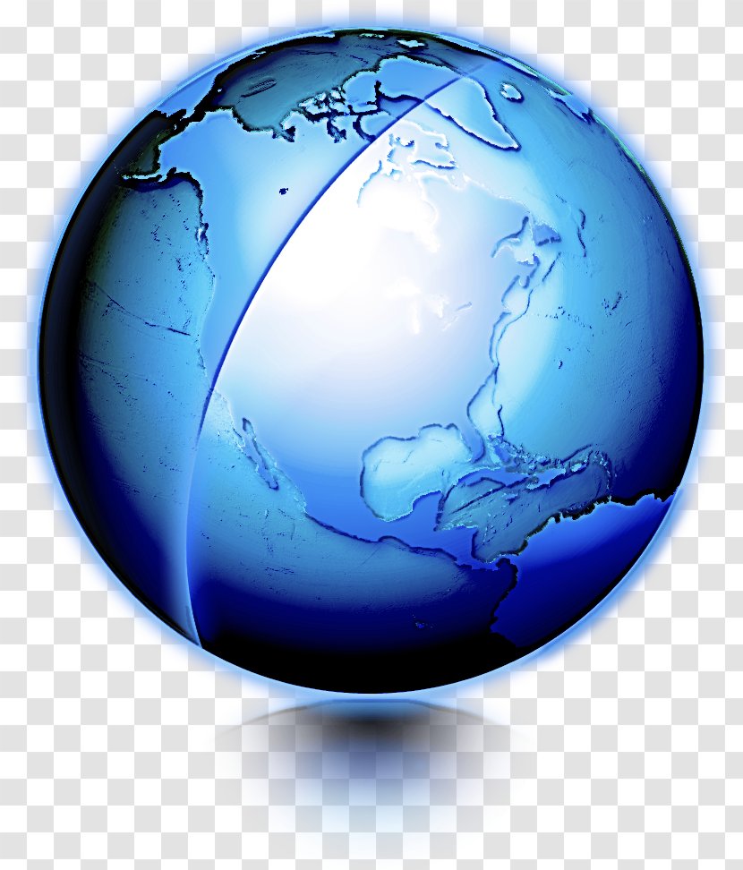 Globe Earth Blue Water World - Planet - Interior Design Sphere Transparent PNG
