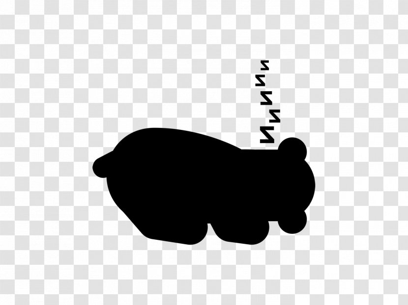 Cat Bear Dog Clip Art Mammal - Silhouette - White Transparent PNG