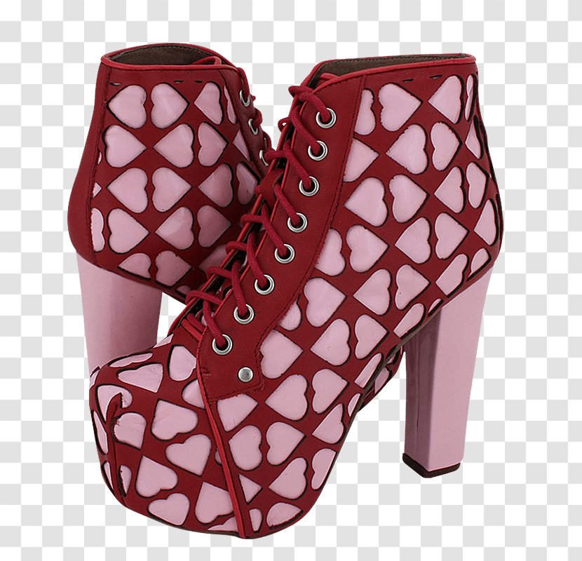 Shoe Boot Pattern - Magenta Transparent PNG