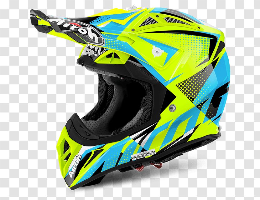 Motorcycle Helmets AIROH Off-roading - Motocross Transparent PNG