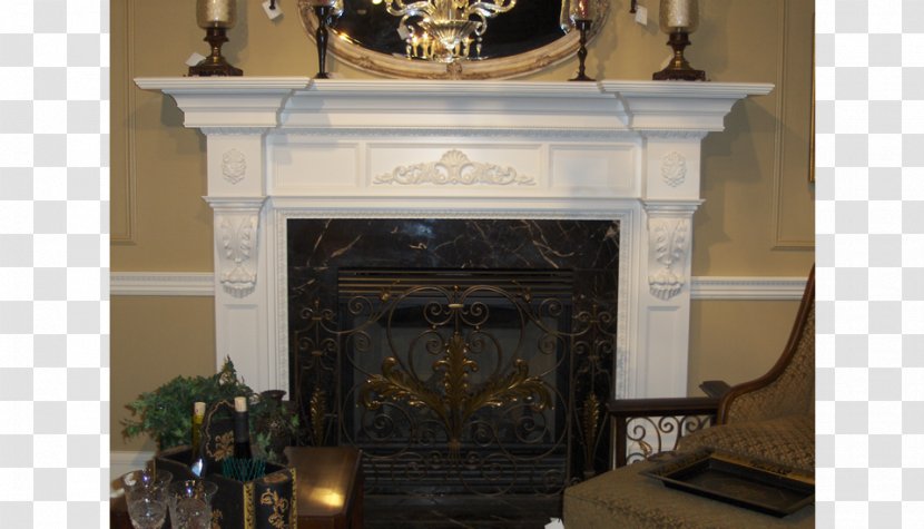 Millwork Hearth Fireplace Mantel Crown Molding - Living Room Transparent PNG