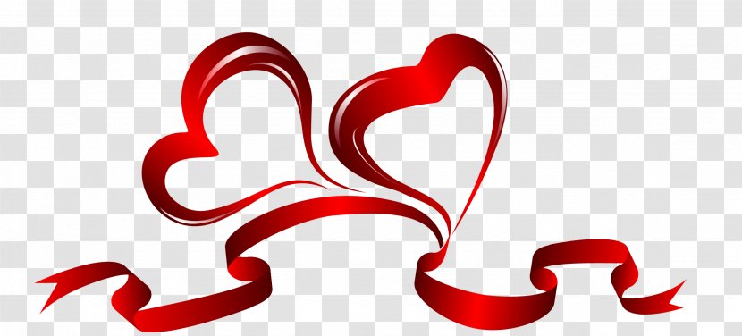 Ribbon Valentine's Day Vector Graphics Heart Love - Mujirushi Ryohin Transparent PNG