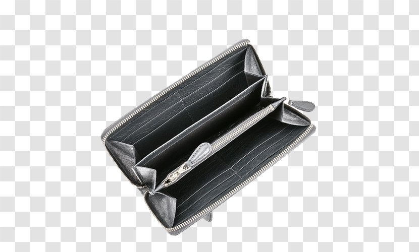 Wallet Zipper Handbag - Grey - Balenciaga Ms. Long 253053 Transparent PNG