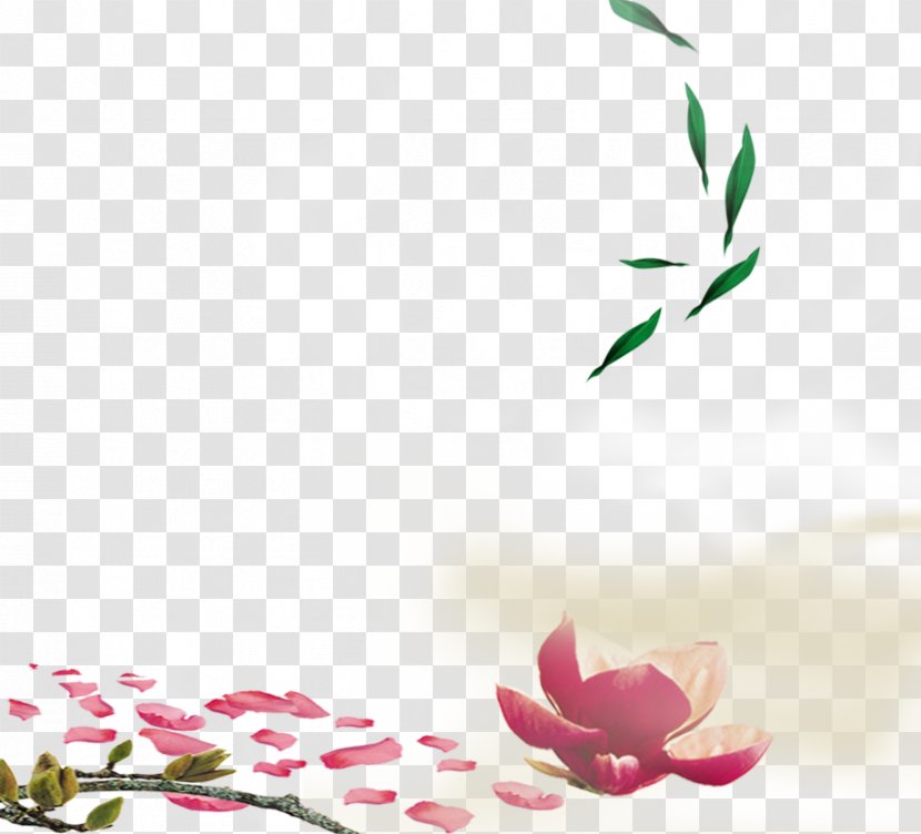 Petal Pink Wallpaper - Green - Leaves Transparent PNG