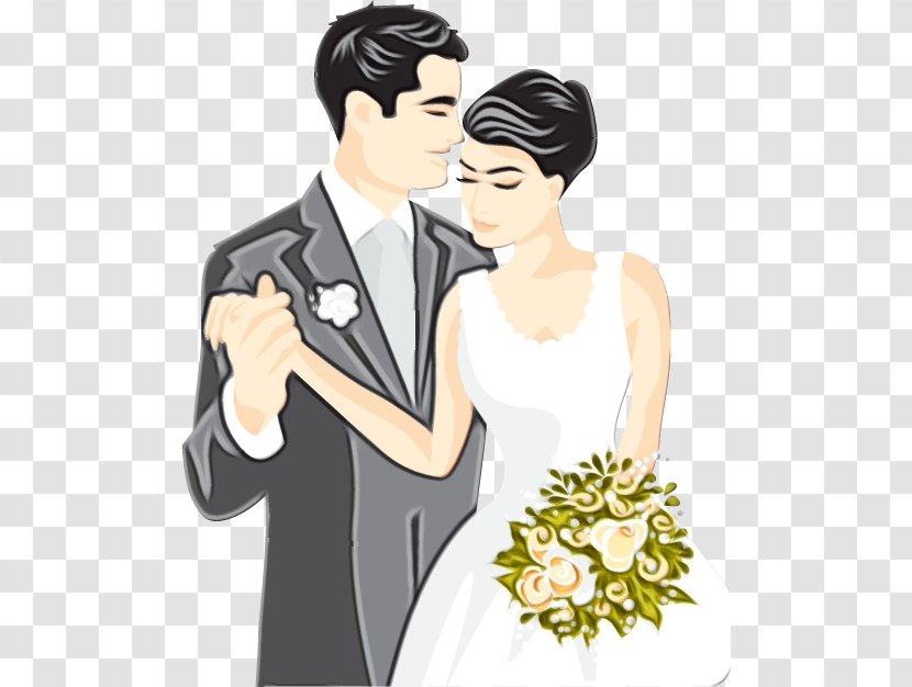 Bridegroom Wedding Marriage Gown - Black Hair - Suit Transparent PNG
