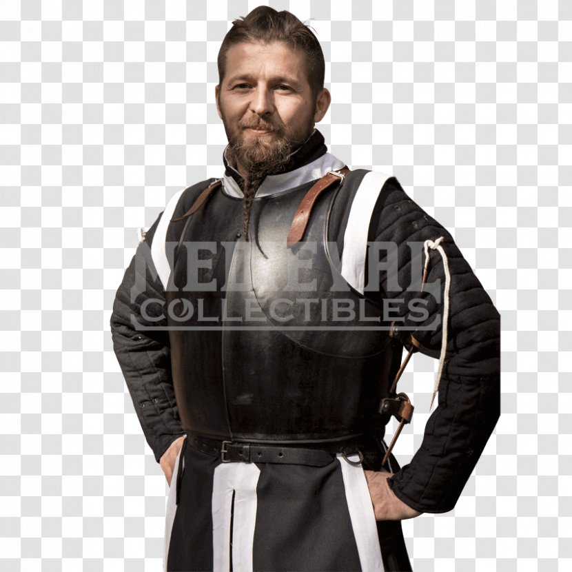 Leather Jacket Robe Hoodie Armour Shoulder - Sleeve Transparent PNG