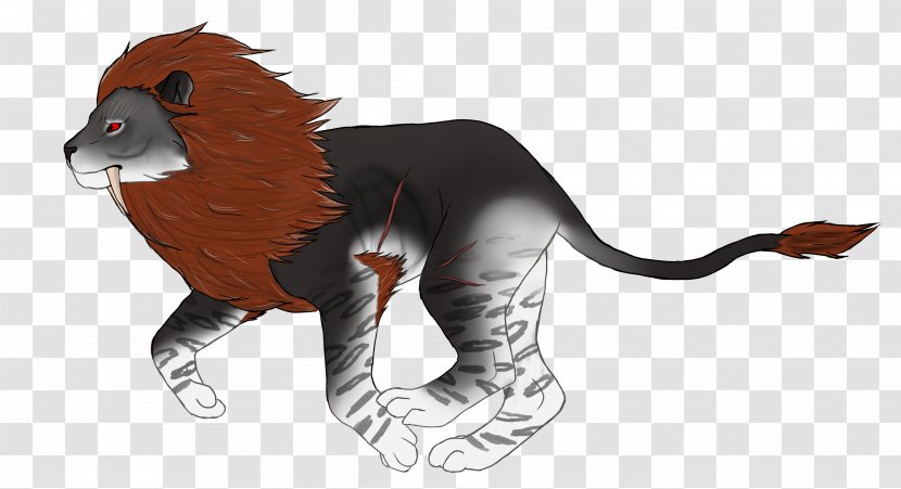 Lion Cat Cougar Dog Mammal - Organism - Art Paws Claws Transparent PNG