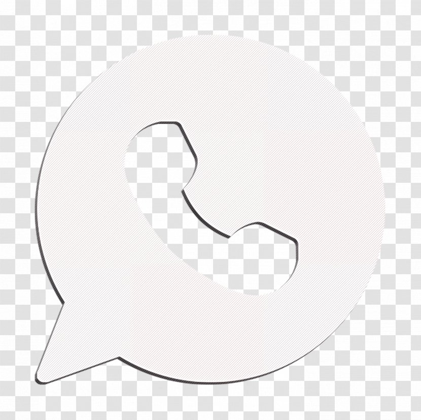 Logo Icon Media Social - Blackandwhite Crescent Transparent PNG