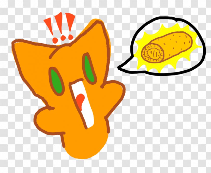 Cartoon Yellow Food Clip Art - Egg Roll Transparent PNG
