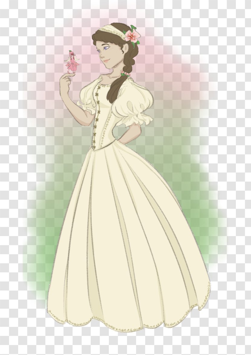 Gown Illustration Drawing Shoulder /m/02csf - Watercolor - Rose Fly Transparent PNG