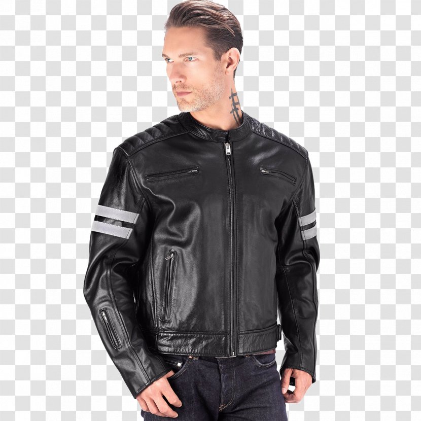 Leather Jacket Zipper Motorcycle Transparent PNG