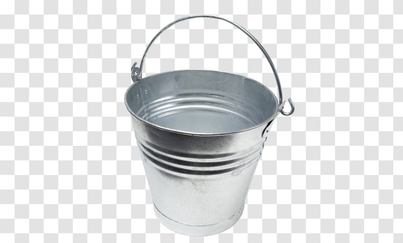 Bucket Water Galvanization Pail Lid - Galvanized Metal - Wood Transparent PNG