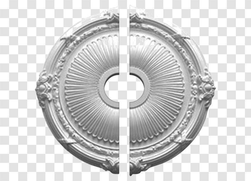 Silver Circle - Ceiling Medallion - Metal Transparent PNG