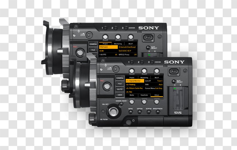 Blackmagic Design Sony CineAlta PMW-F55 Digital Cinematography Camera Corporation - Raw Image Format Transparent PNG