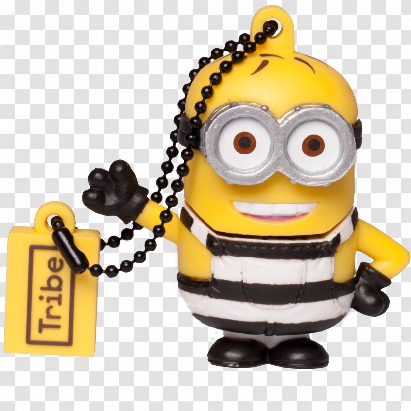 Phil The Minion USB Flash Drives Computer Data Storage Memory - Yellow - Despicable Me Transparent PNG
