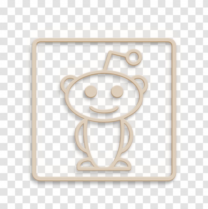Social Media Icon - White - Label Sticker Transparent PNG